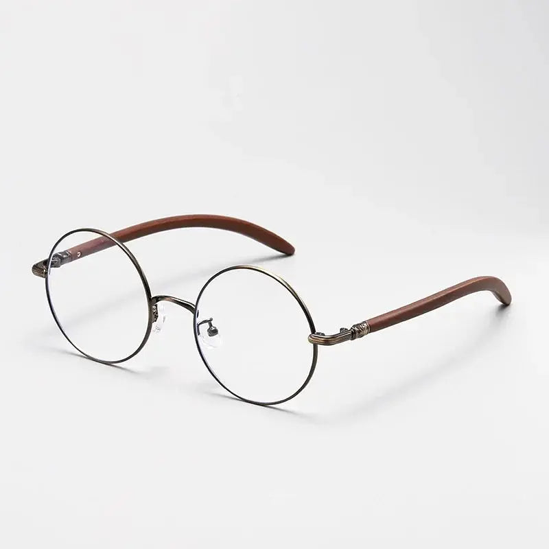 Hdcrafter Unisex Full Rim Round Alloy Frames 102000 Hdcrafter Eyeglasses