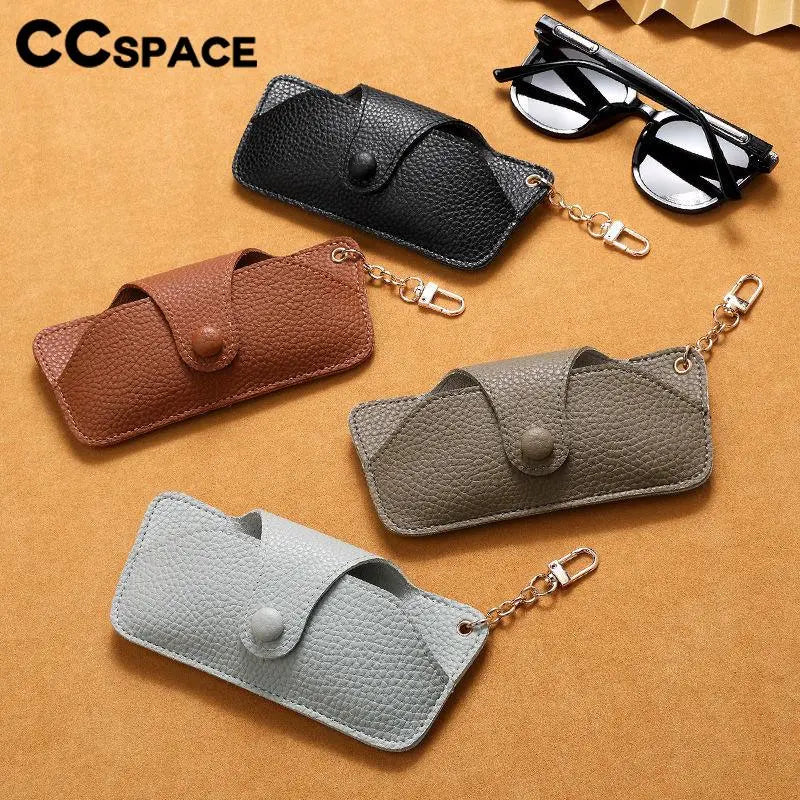 CCSpace Handcrafted Pu Leather Eyeglass Case Case CCspace Case   