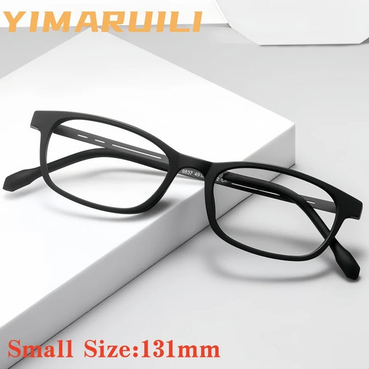 Yimaruili Unisex Full Rim Square TR-90 Titanium Eyeglasses 9837XP — view 1 | Yimaruili at FuzWeb