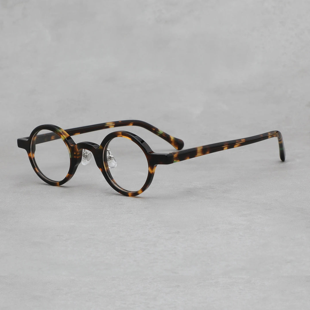 Black Mask Unisex Full Rim Round Acetate Eyeglasses BM-98650