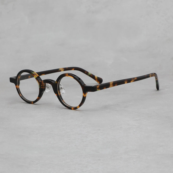 Black Mask Unisex Full Rim Round Acetate Eyeglasses BM-98650