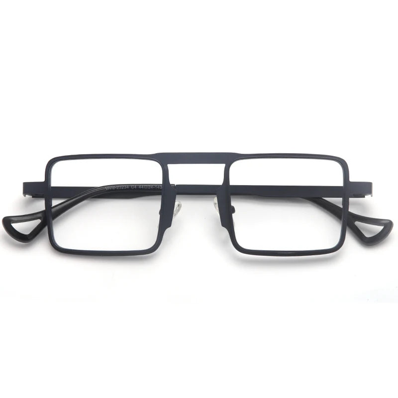 Muzz 23234 men's small square alloy prescription eyeglasses — view 5