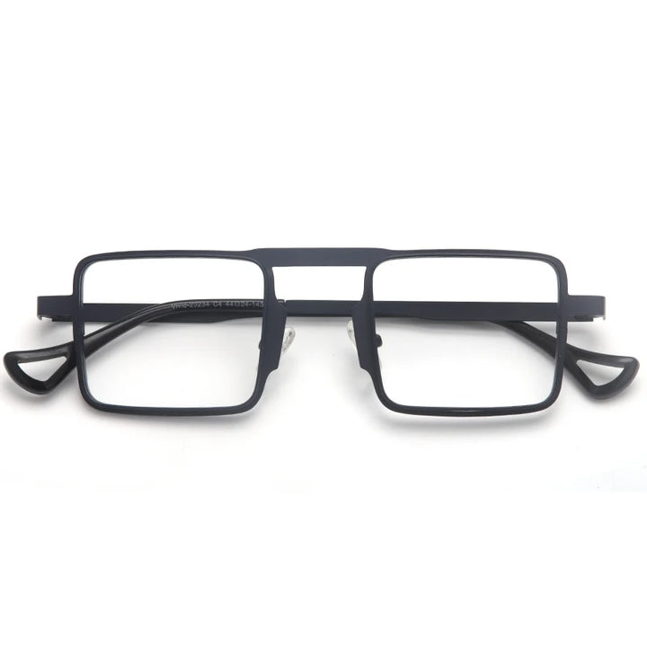 Muzz 23234 men's small square alloy prescription eyeglasses — view 5