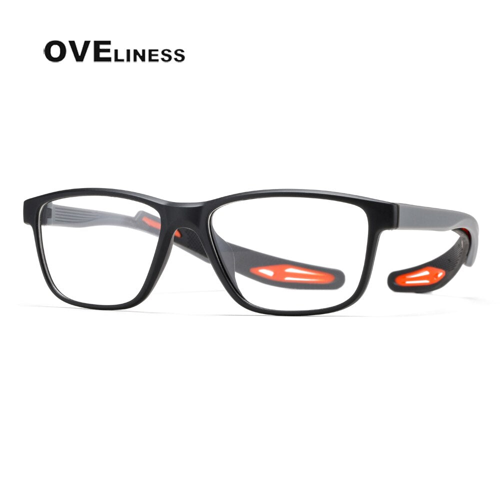 Oveliness Unisex Full Rim Square Tr 90 Ultem Sport Eyeglasses Ad58 Full Rim Oveliness c005  