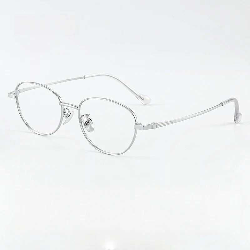 Momoja Women's Full Rim Oval Cat Eye Alloy Eyeglasses 33025