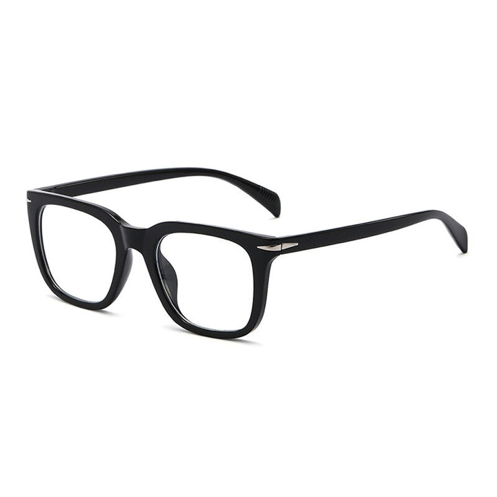 CCSpace Women's Full Rim Square PC Plastic Eyeglasses 56502 Full Rim CCspace Black  