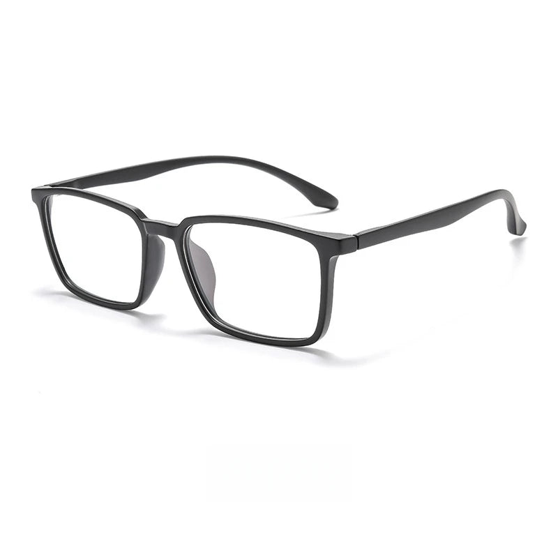 Yimaruili Women's Full Rim Square Tr 90 Eyeglasses 46620 Full Rim Yimaruili Eyeglasses Matte Black