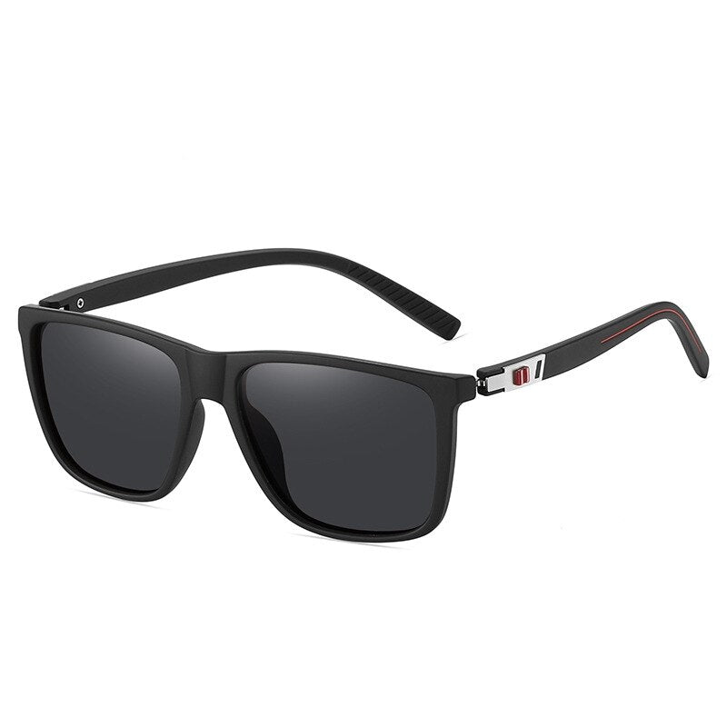 Yimaruili Men-s Full Rim Square Tr 90 Polarized Sunglasses Sunglasses Yimaruili Sunglasses Black Gray C1 Other 