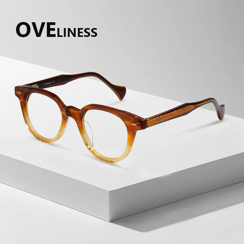 Oveliness Women's Full Rim Oval Round Acetate Eyeglasses 826005