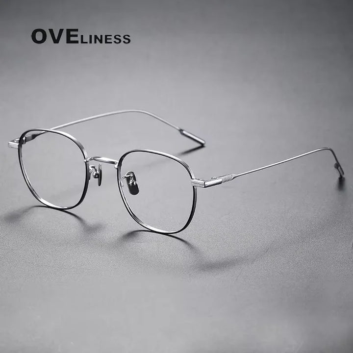Oveliness Women's Full Rim Polygon Square Titanium Eyeglasses 380802