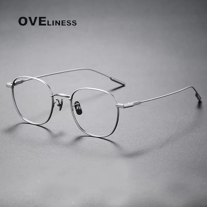Oveliness Women's Full Rim Polygon Square Titanium Eyeglasses 380802