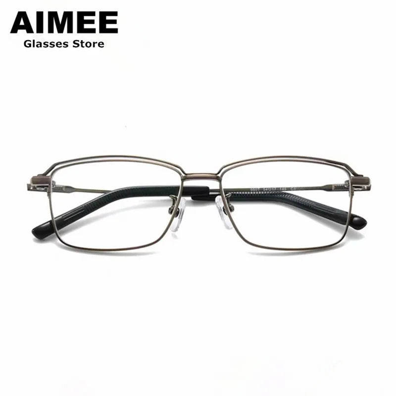 Aimee Unisex Full Rim Square Titanium Eyeglasses 19950 Full Rim Aimee   