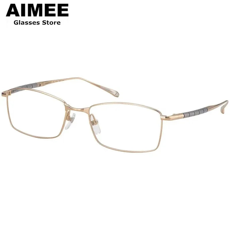 Aimee Women's Full Rim Square Titanium Eyeglasses 327019