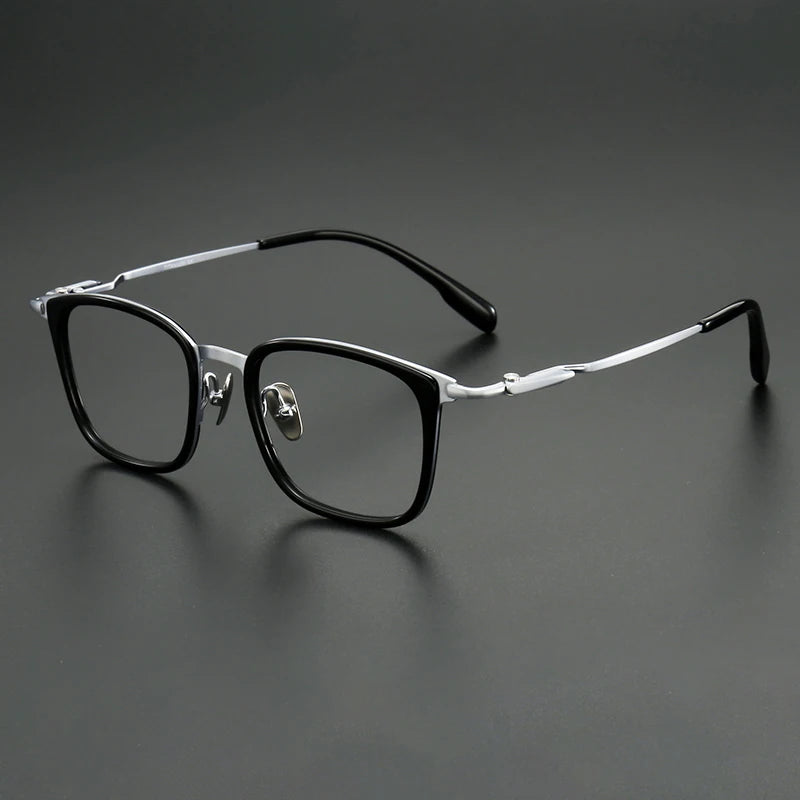 Muzz SH0067 unisex square titanium acetate prescription eyeglasses — view 5
