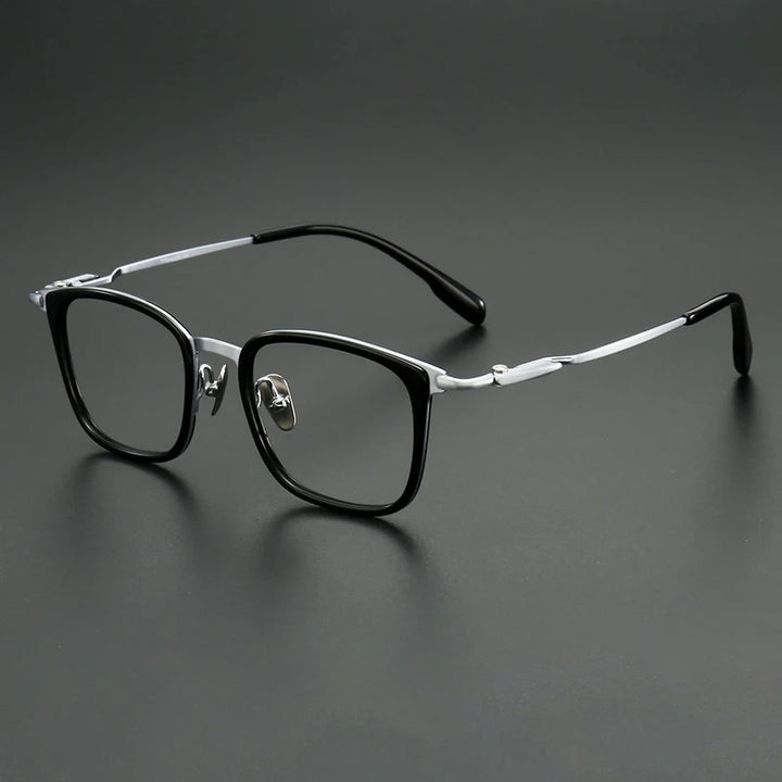 Muzz SH0067 unisex square titanium acetate prescription eyeglasses — view 5
