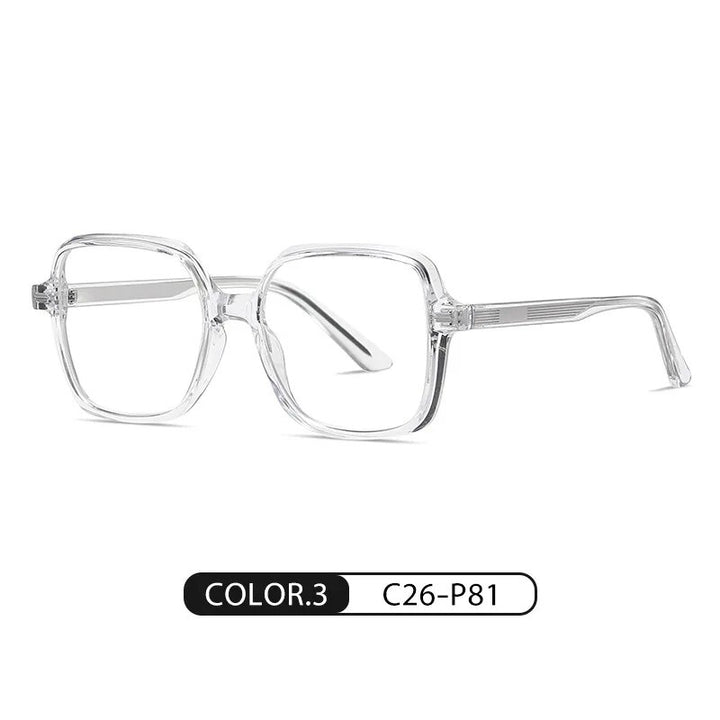 Zirosat Men's Full Rim Square Tr 90 Titanium Eyeglasses Bc907 Full Rim Zirosat C3  