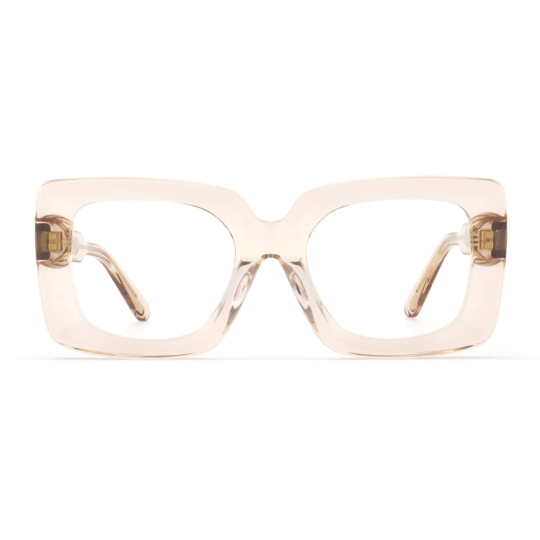 Hewei Unisex Full Rim Square Thick Acetate Eyeglasses 295140