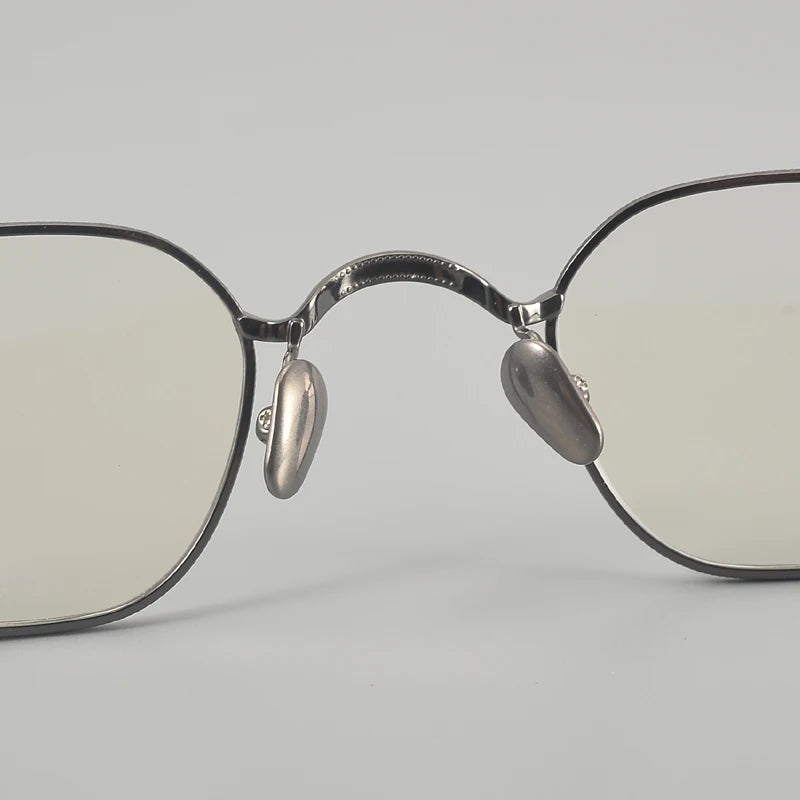 Muzz 652F men's small square IP titanium prescription eyeglasses — view 6