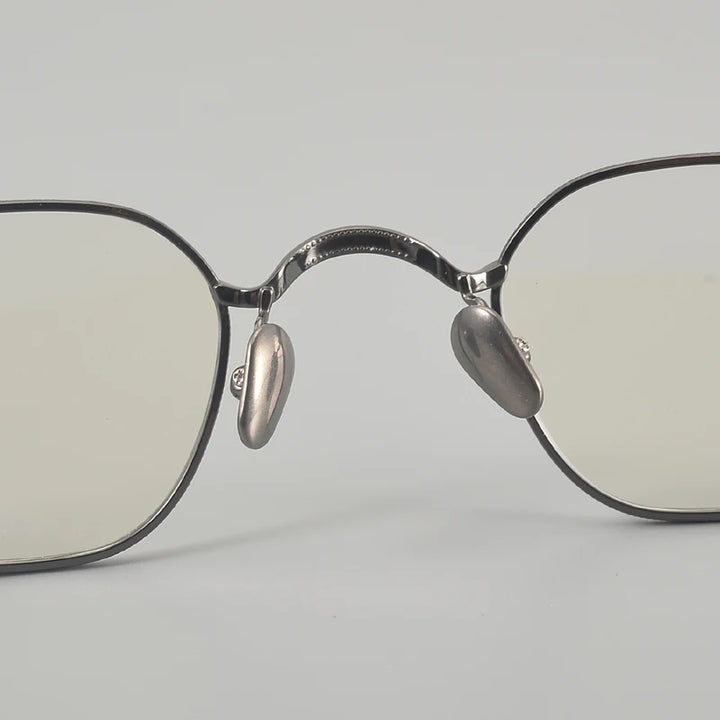 Muzz 652F men's small square IP titanium prescription eyeglasses — view 6