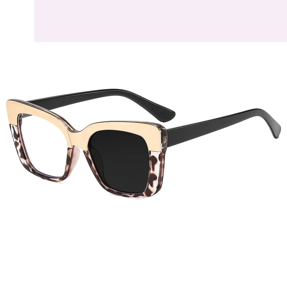 Kocolior Women's Full Rim SquareTr 90 Photochromic Reading Glasses 726938