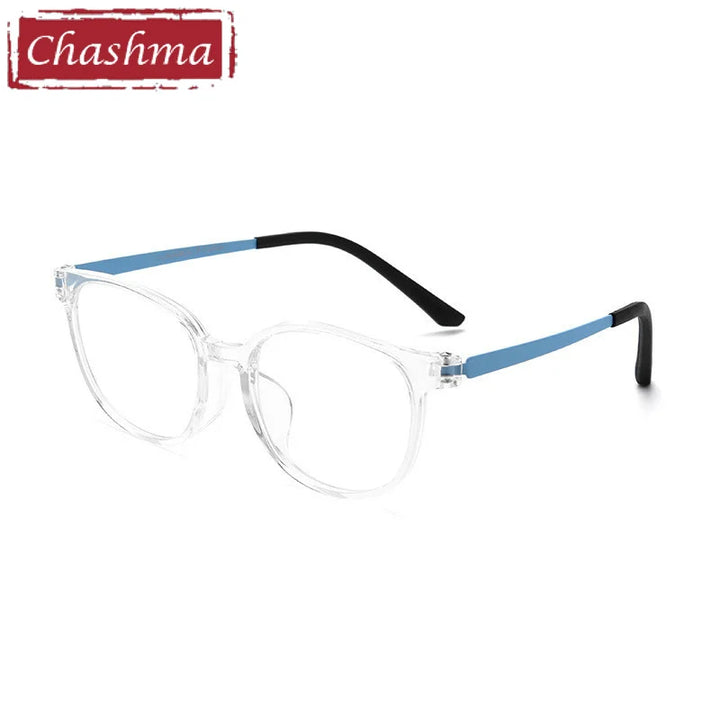 Chashma Ottica Unisex Youth's Full Rim Square Tr 90 Titanium Eyeglasses 99905 Full Rim Chashma Ottica Transparent  