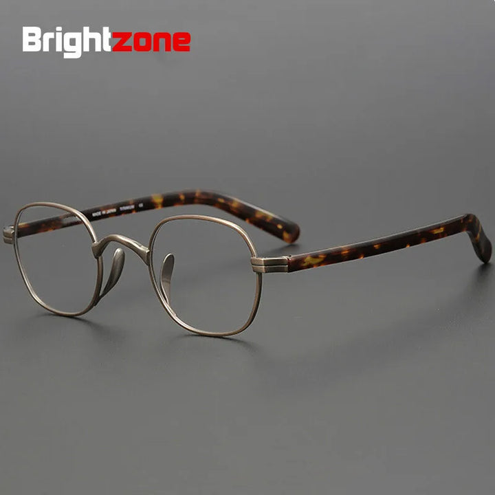 Brightzone Women's Full Rim Square Titanium Acetate Eyeglasses 105182 Full Rim Brightzone