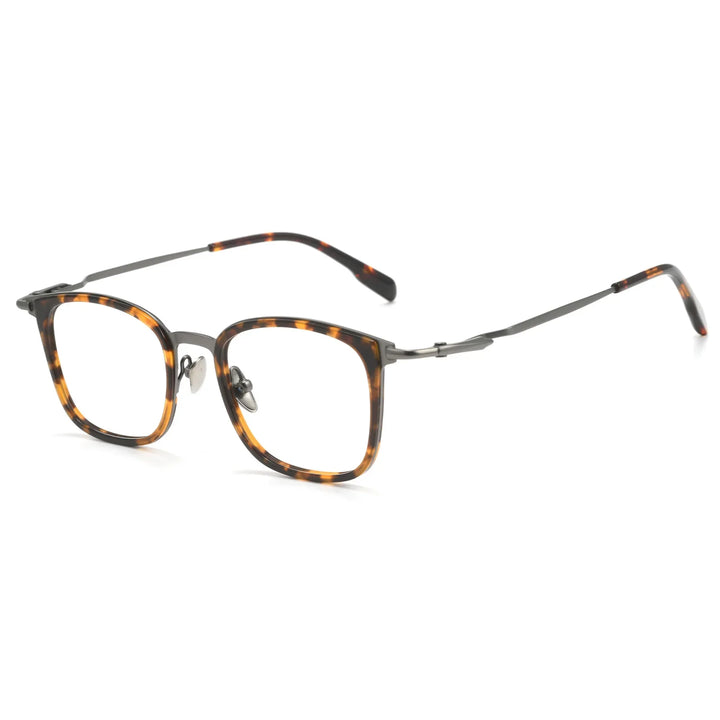 Bclear Unisex Full Rim Square Titanium Eyeglasses BSF-M80911S