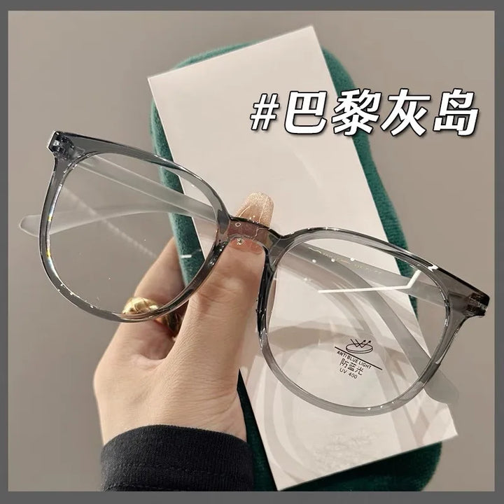 Zirosat Unisex Full Rim Round Square Tr 90 Acetate Eyeglasses 11442