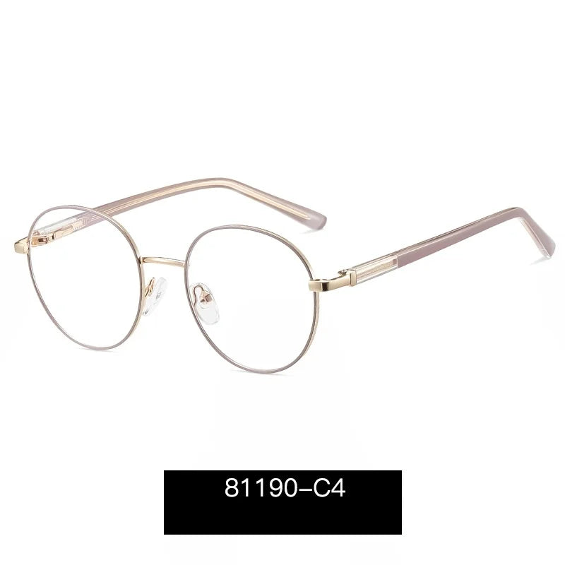 Momoja Unisex Youth's Full Rim Round Alloy Eyeglasses 81190