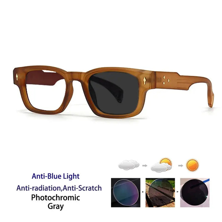 Kocolior Unisex Full Rim Rectangle Acetate Frames 341000 FuzWeb