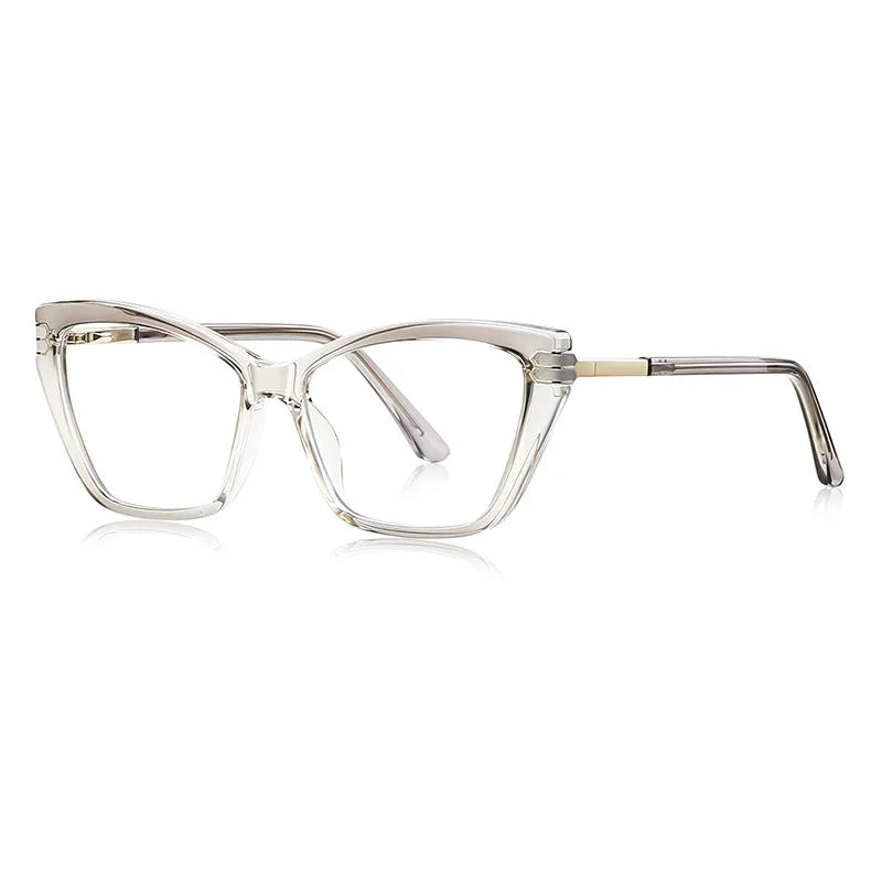 CCspace Women's Full Rim Square Tr 90 Alloy Reading Glasses 802705