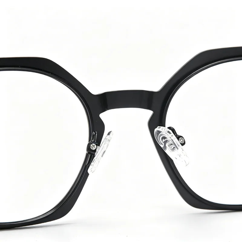 Muzz 22265 unisex oval IP titanium acetate prescription eyeglasses — view 10