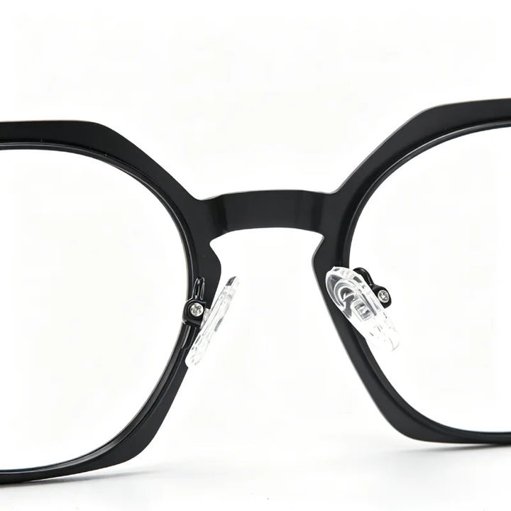 Muzz 22265 unisex oval IP titanium acetate prescription eyeglasses — view 10