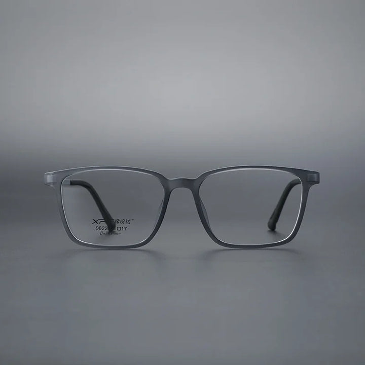 Momoja Unisex Full Rim Square Tr 90 Rubber Titanium Eyeglasses 79822