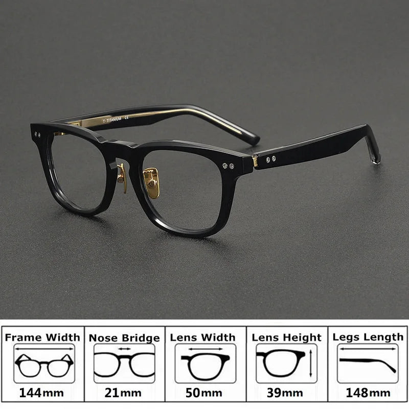 Bobbie Unisex Full Rim Square Acetate Eyeglasses NP-161