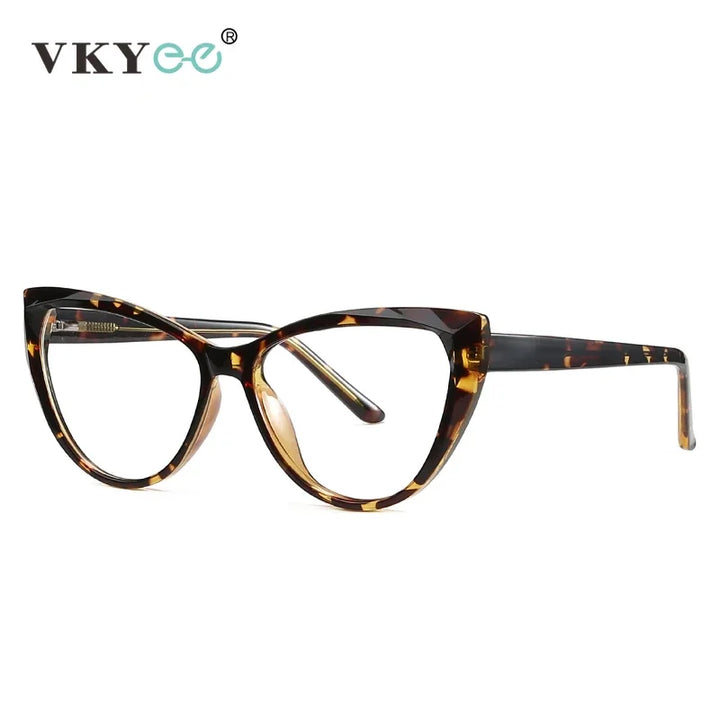 Vicky Women's Full Rim Cat Eye Tr 90 Titanium Eyeglasses 2003 Full Rim Vicky CHINA +100 PFD2003-Tortoise