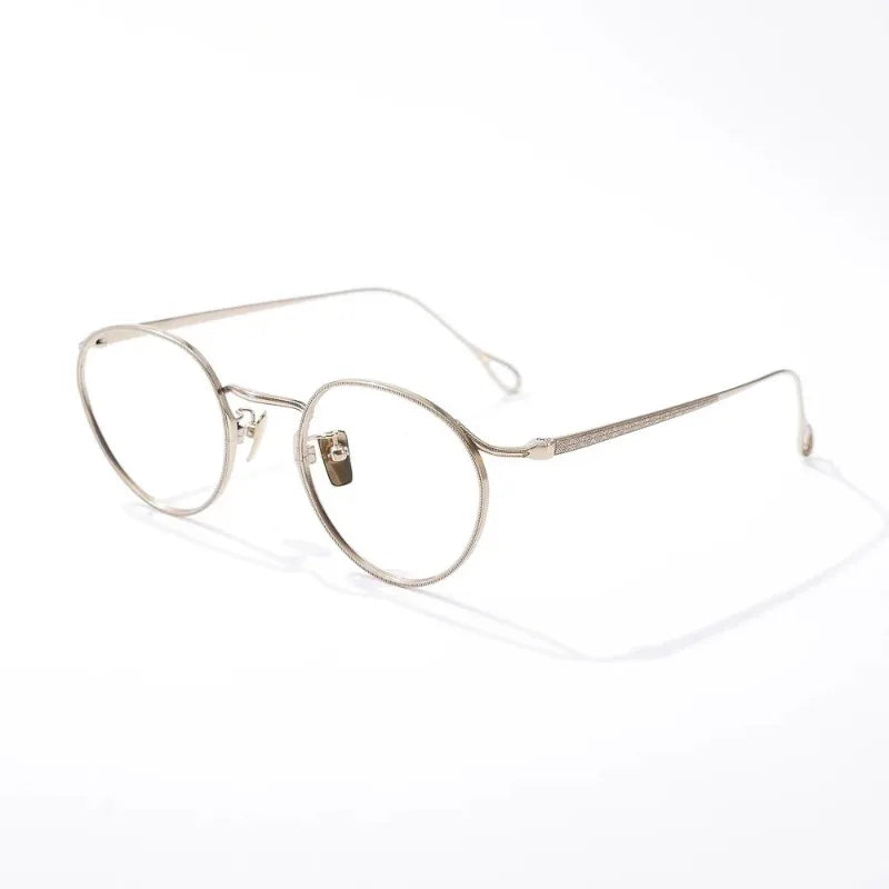 Hewei Women's Full Rim Oval Round Titanium Eyeglasses 842156 Full Rim Hewei