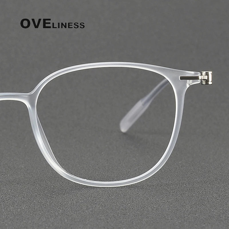 Oveliness Women's Full Rim Square Ultem Titanium Eyeglasses 8669 Full Rim Oveliness   