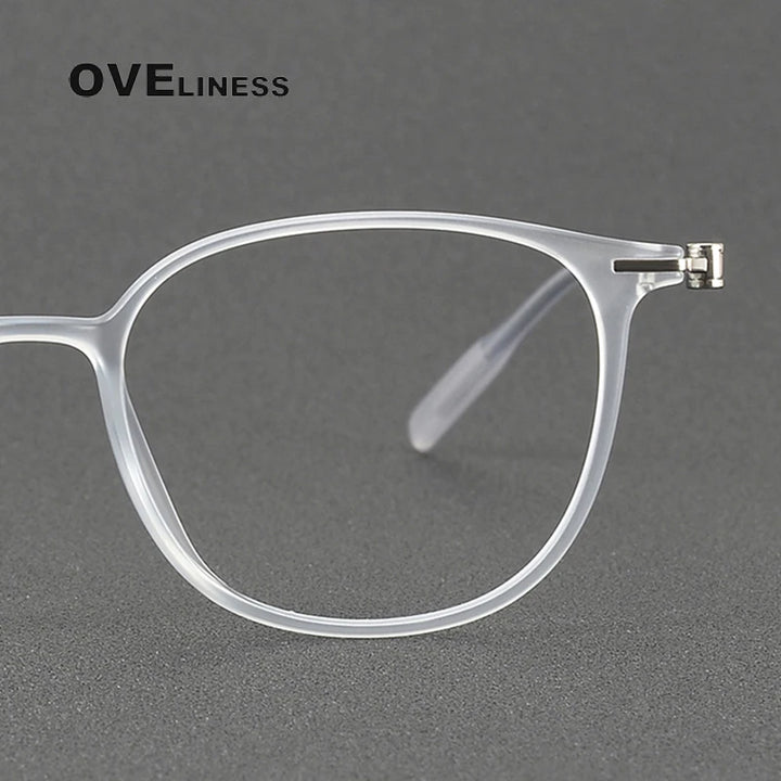 Oveliness Women's Full Rim Square Ultem Titanium Eyeglasses 8669 Full Rim Oveliness   