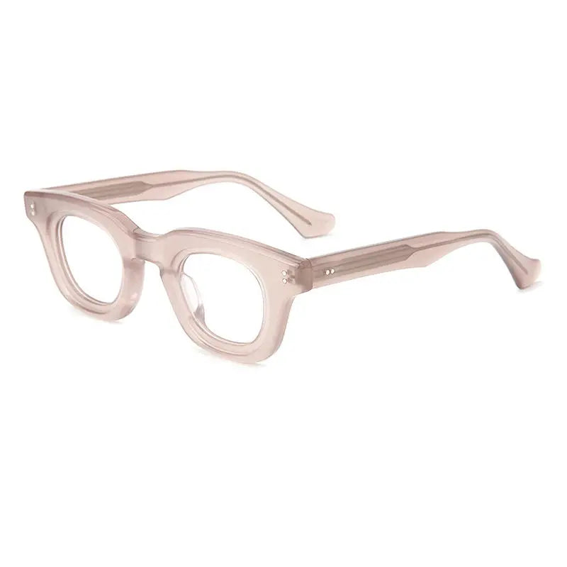 Gatenac Unisex Full Rim Square Thick Acetate Eyeglasses 247062 FuzWeb