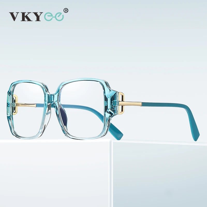 Vicky Women's Full Rim Square Tr 90 Alloy Myopic Reading Glasses 2099 Reading Glasses Vicky   