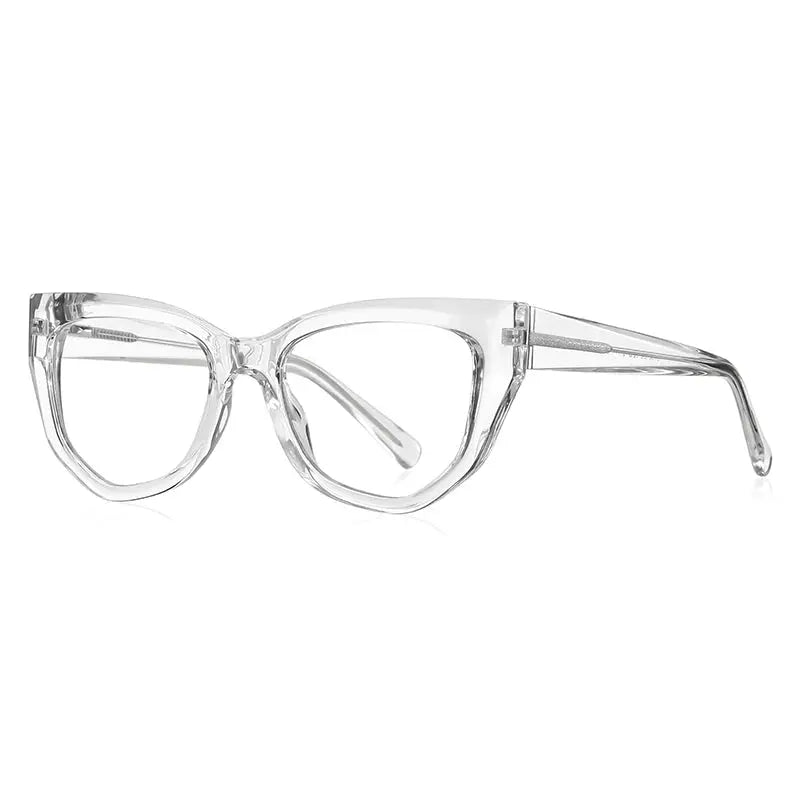 Vicky Women's Full Rim Cat Eye Stainless Steel and TR90 Reading Glasses 2156 — view 2 | Vicky at FuzWeb