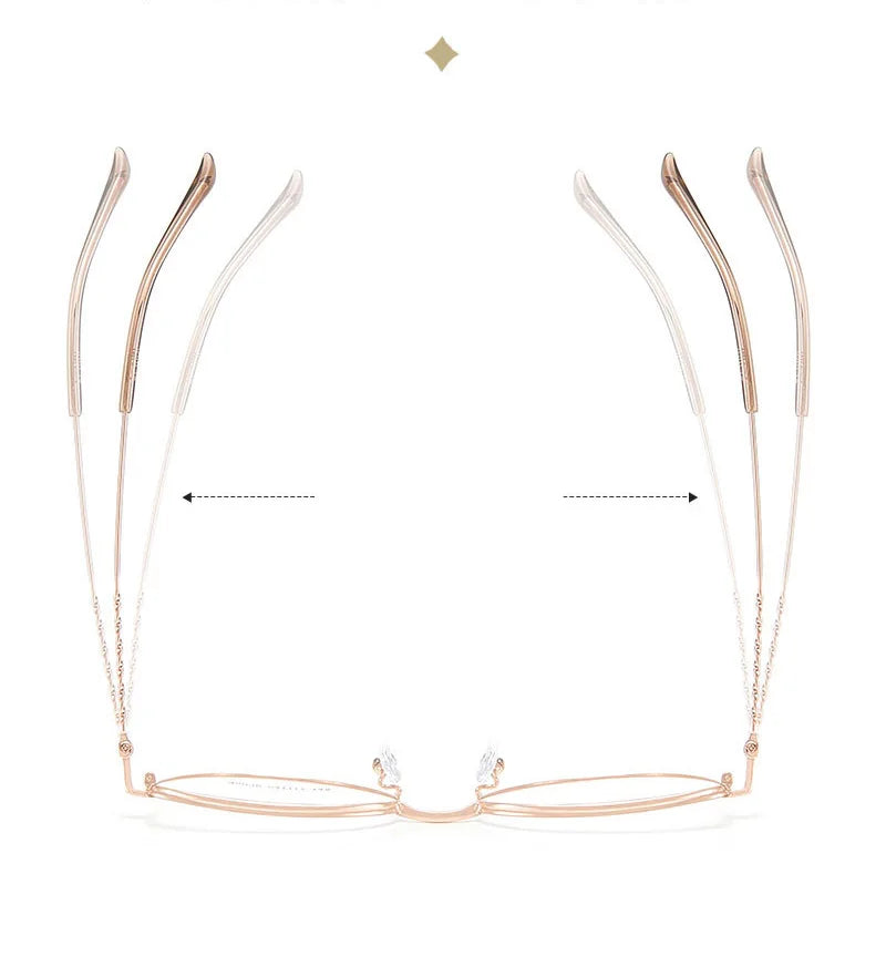 Gmei Optical 35036 women's cat eye alloy prescription eyeglasses — view 12