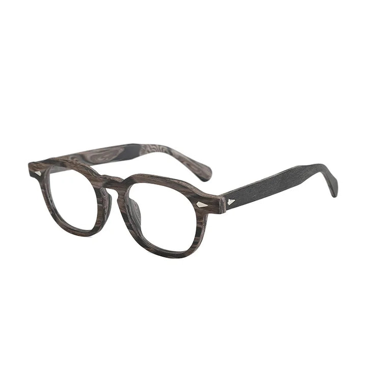 Momoja Unisex Full Rim Flat Top Square Acetate Eyeglasses 78183