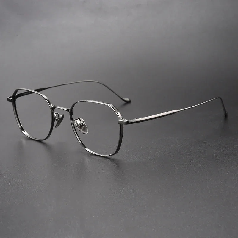Aror Women's Full Rim Polygon Square Titanium Eyeglasses 295316