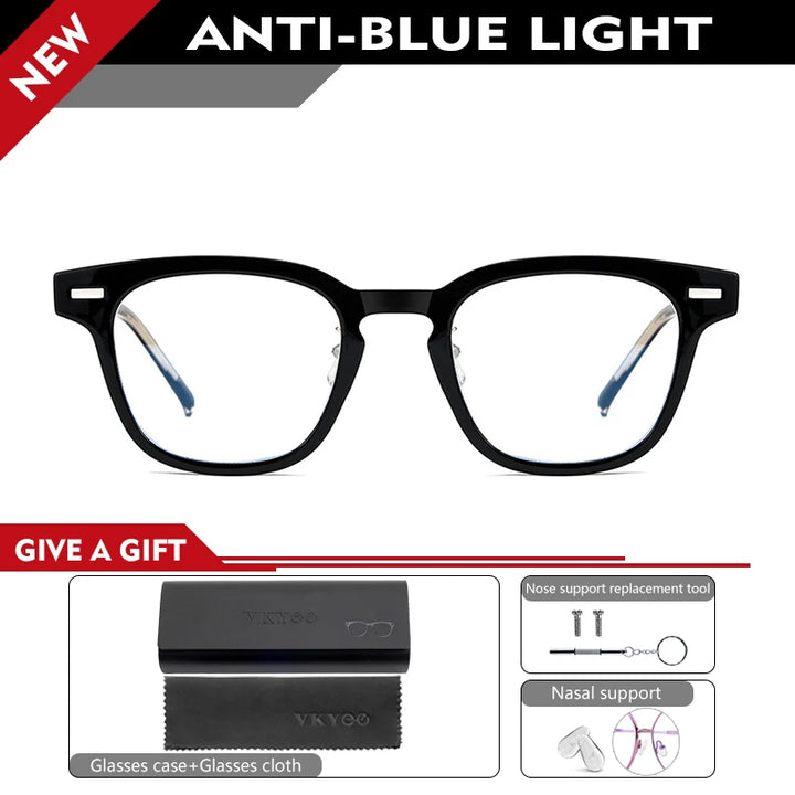 Vicky Unisex Full Rim Square Oval Acetate Reading Glasses 98310