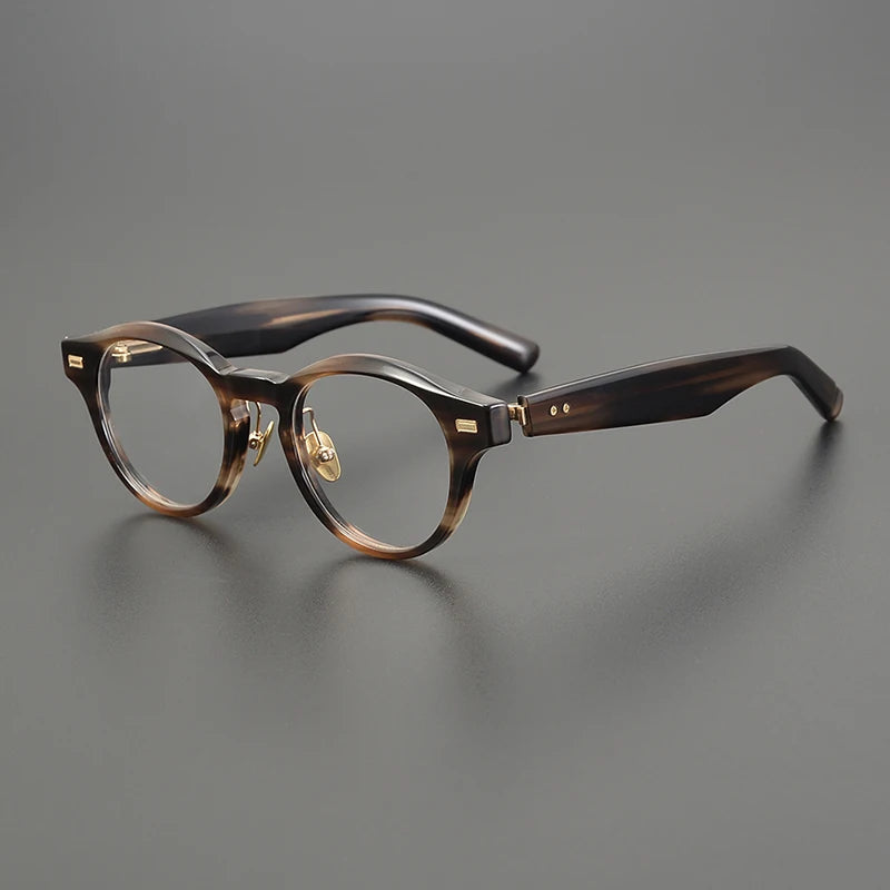 Black Mask Women's Full Rim Round Acetate Eyeglasses 61150