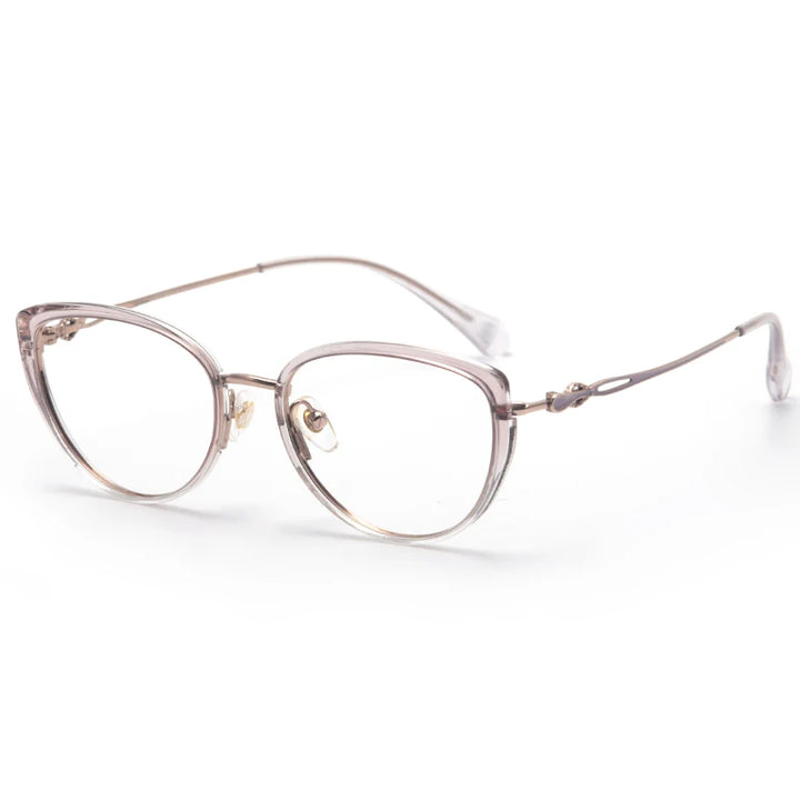 Muzz 35588 women's cat eye acetate titanium prescription eyeglasses — view 4