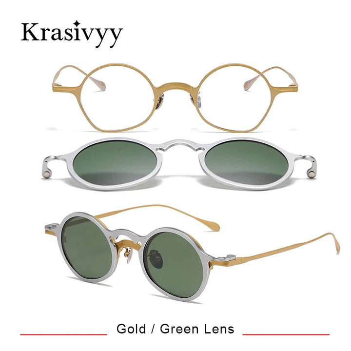 Krasivyy Unisex Titanium Prescription Eyeglasses with Clip-On ARLT5977 - view 8