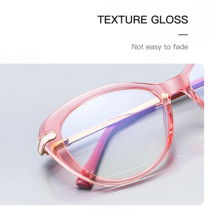 Vicky Women's Full Rim Square Acetate Stainless Steel Reading Glasses 2088 Reading Glasses Vicky   